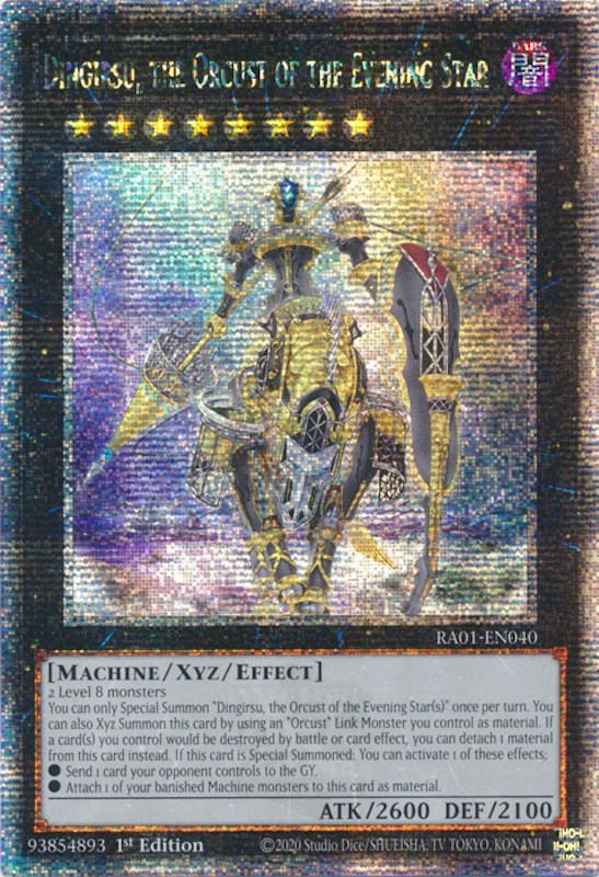 Dingirsu, the Orcust of the Evening Star [RA01-EN040] Quarter Century Secret Rare | The CG Realm