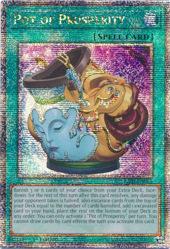 Pot of Prosperity [RA01-EN066] Quarter Century Secret Rare | The CG Realm