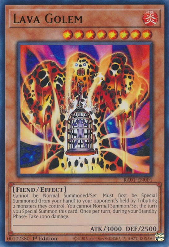 Lava Golem [RA01-EN001] Ultra Rare | The CG Realm