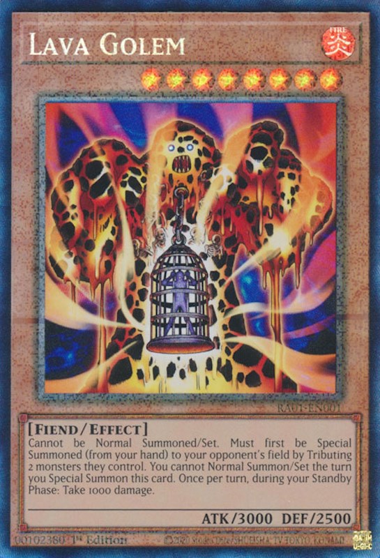 Lava Golem [RA01-EN001] Prismatic Collector's Rare | The CG Realm