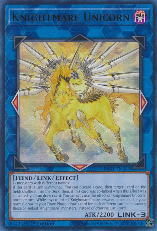 Knightmare Unicorn [RA01-EN043] Ultra Rare | The CG Realm