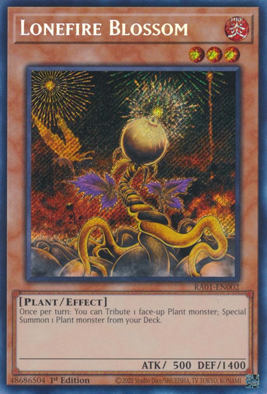 Lonefire Blossom [RA01-EN002] Secret Rare | The CG Realm