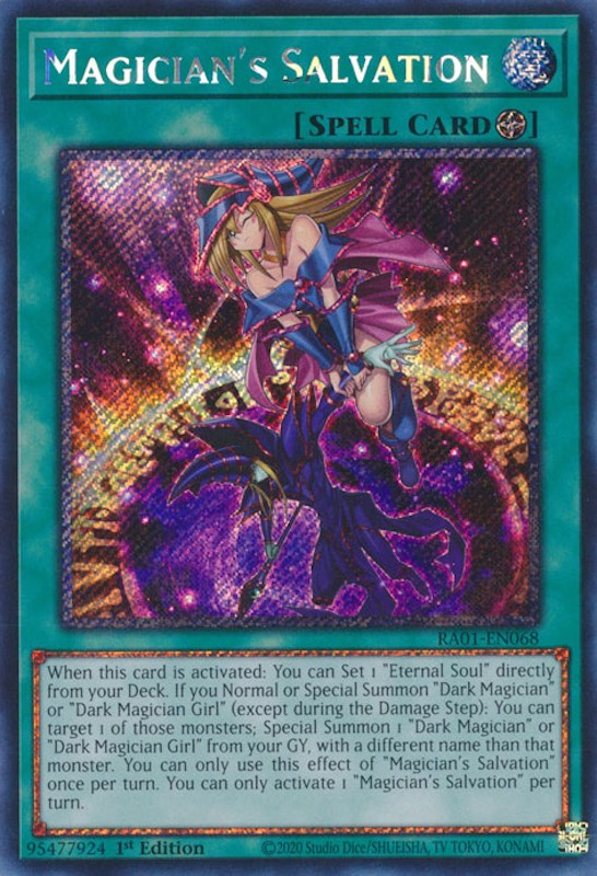 Magician's Salvation [RA01-EN068] Platinum Secret Rare | The CG Realm