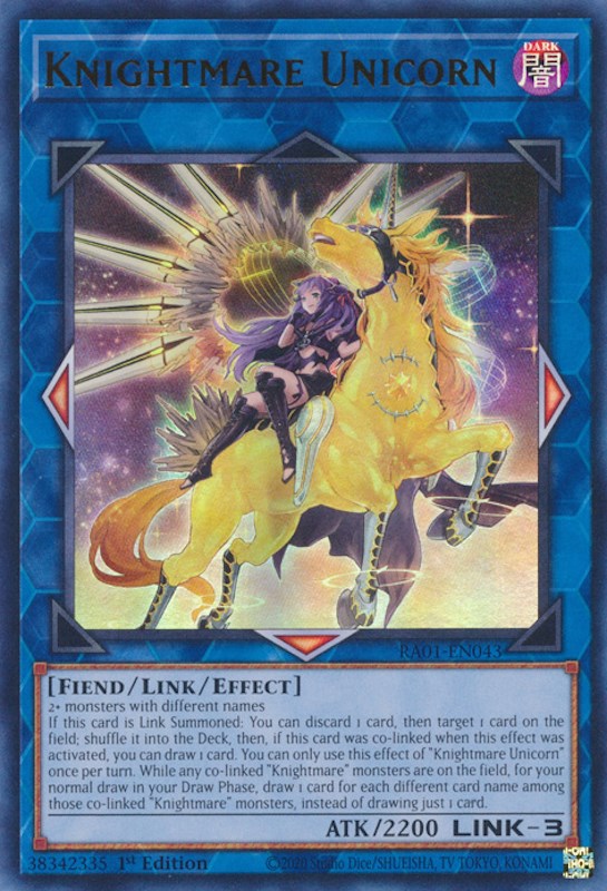 Knightmare Unicorn (Alternate Art) [RA01-EN043] Ultra Rare | The CG Realm