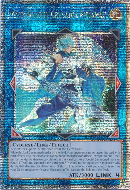 Mekk-Knight Crusadia Avramax [RA01-EN044] Quarter Century Secret Rare | The CG Realm