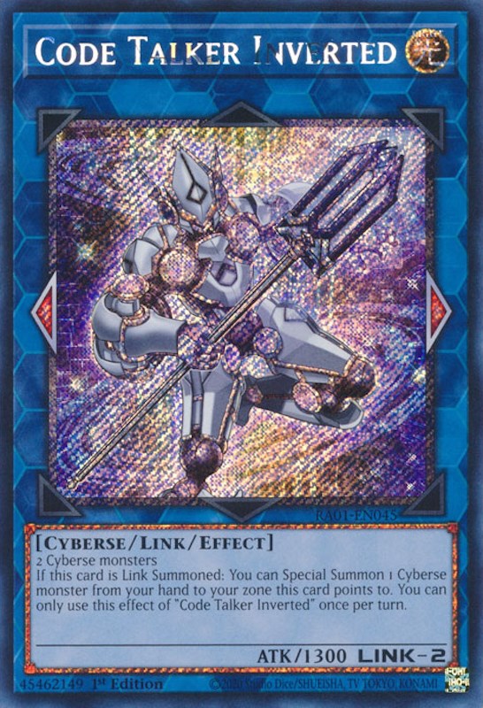 Code Talker Inverted [RA01-EN045] Platinum Secret Rare | The CG Realm