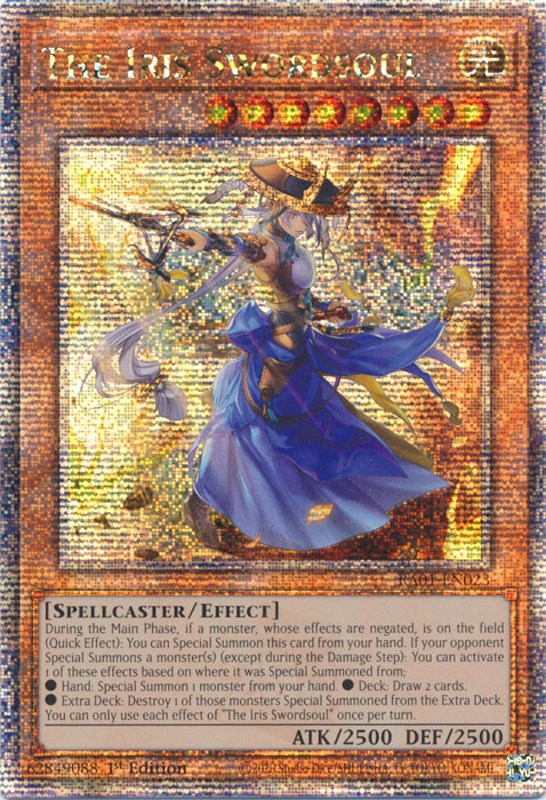 The Iris Swordsoul [RA01-EN023] Quarter Century Secret Rare | The CG Realm