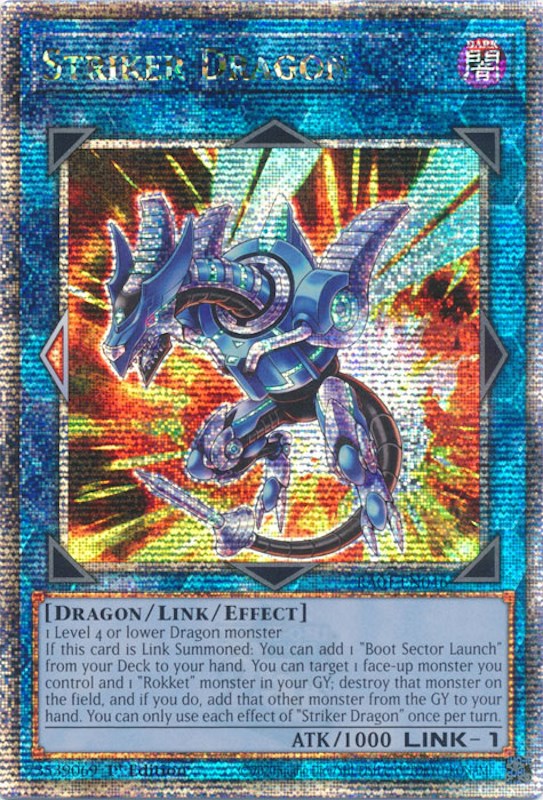 Striker Dragon [RA01-EN046] Quarter Century Secret Rare | The CG Realm