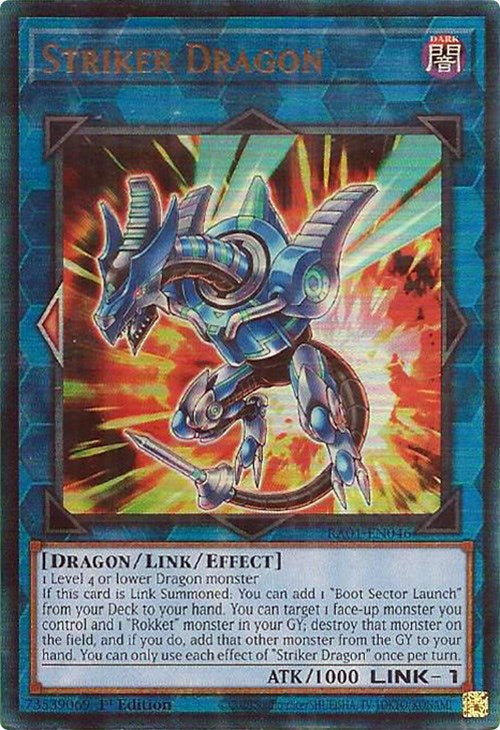 Striker Dragon [RA01-EN046] Prismatic Ultimate Rare | The CG Realm