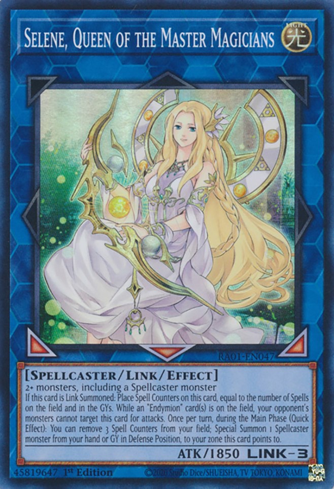 Selene, Queen of the Master Magicians [RA01-EN047] Super Rare | The CG Realm