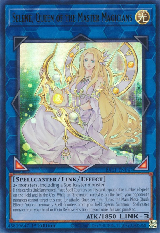 Selene, Queen of the Master Magicians [RA01-EN047] Ultra Rare | The CG Realm