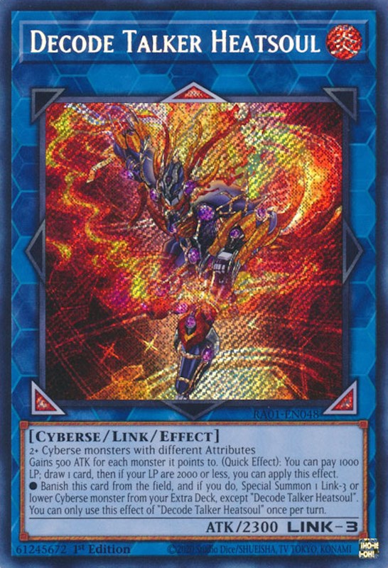 Decode Talker Heatsoul [RA01-EN048] Secret Rare | The CG Realm