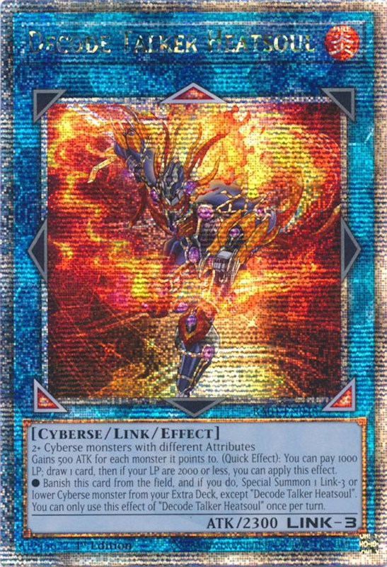 Decode Talker Heatsoul [RA01-EN048] Quarter Century Secret Rare | The CG Realm