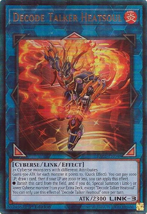 Decode Talker Heatsoul [RA01-EN048] Prismatic Ultimate Rare | The CG Realm