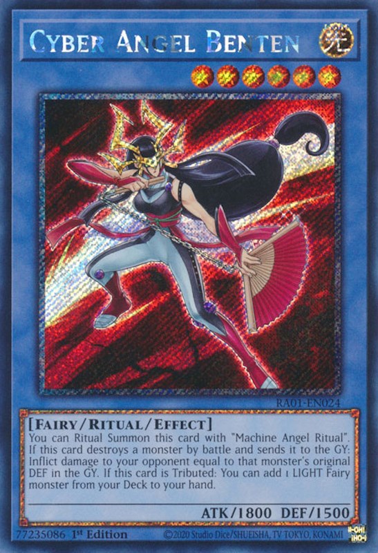 Cyber Angel Benten [RA01-EN024] Platinum Secret Rare | The CG Realm