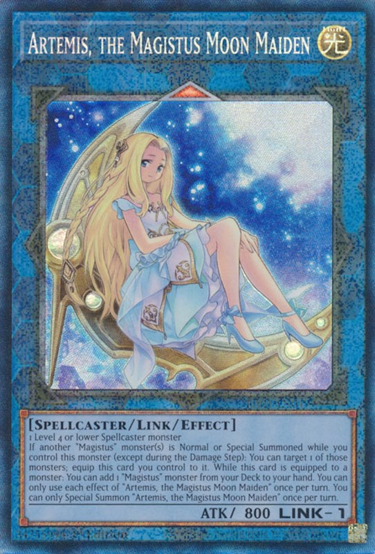 Artemis, the Magistus Moon Maiden [RA01-EN049] Prismatic Collector's Rare | The CG Realm