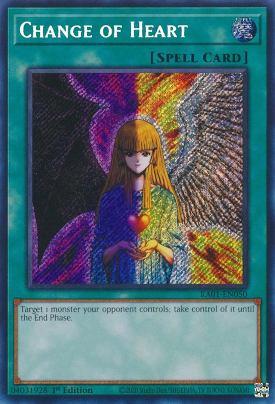 Change of Heart [RA01-EN050] Secret Rare | The CG Realm