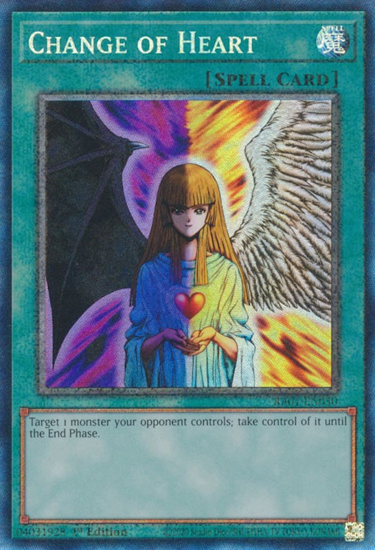 Change of Heart [RA01-EN050] Prismatic Collector's Rare | The CG Realm