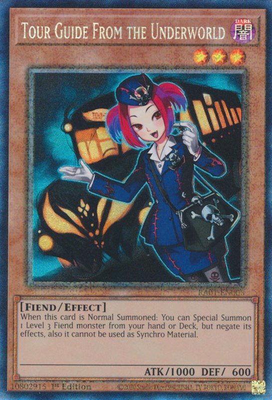 Tour Guide From the Underworld [RA01-EN005] Prismatic Collector's Rare | The CG Realm