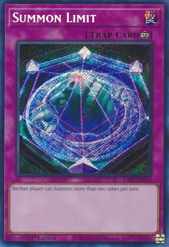 Summon Limit [RA01-EN070] Secret Rare | The CG Realm