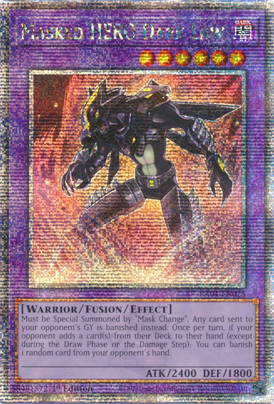 Masked HERO Dark Law [RA01-EN025] Quarter Century Secret Rare | The CG Realm