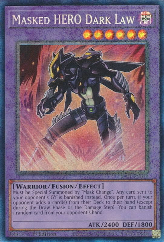 Masked HERO Dark Law [RA01-EN025] Prismatic Collector's Rare | The CG Realm