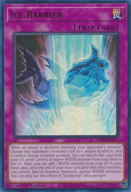 Ice Barrier [RA01-EN071] Ultra Rare | The CG Realm