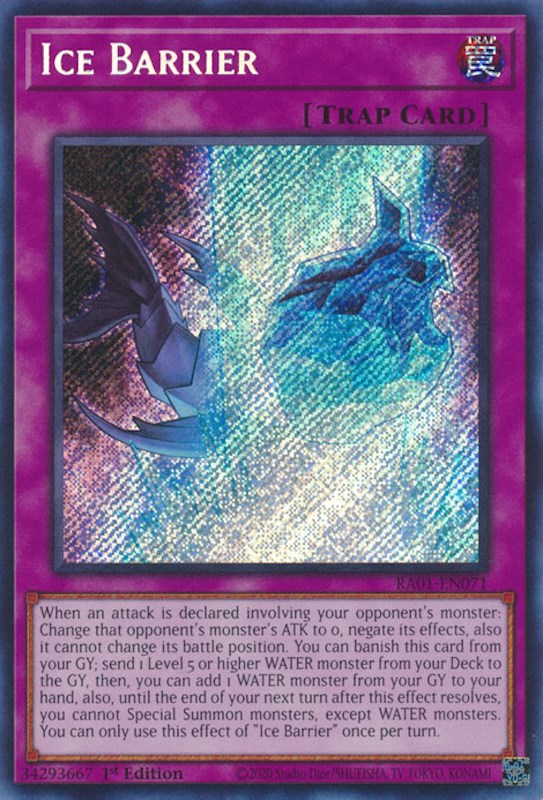 Ice Barrier [RA01-EN071] Secret Rare | The CG Realm