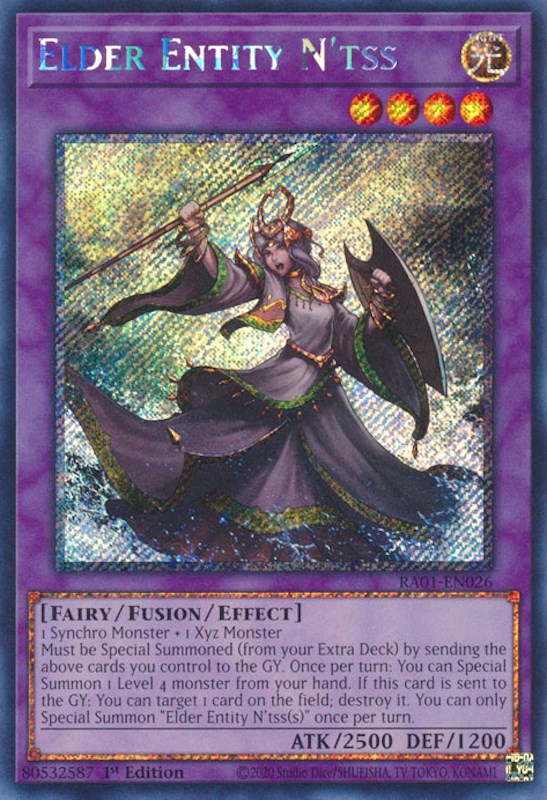 Elder Entity N'tss [RA01-EN026] Platinum Secret Rare | The CG Realm