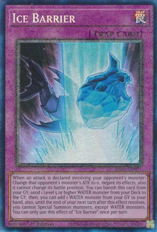 Ice Barrier [RA01-EN071] Prismatic Collector's Rare | The CG Realm