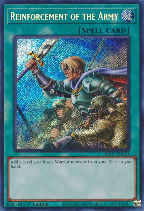 Reinforcement of the Army [RA01-EN051] Secret Rare | The CG Realm