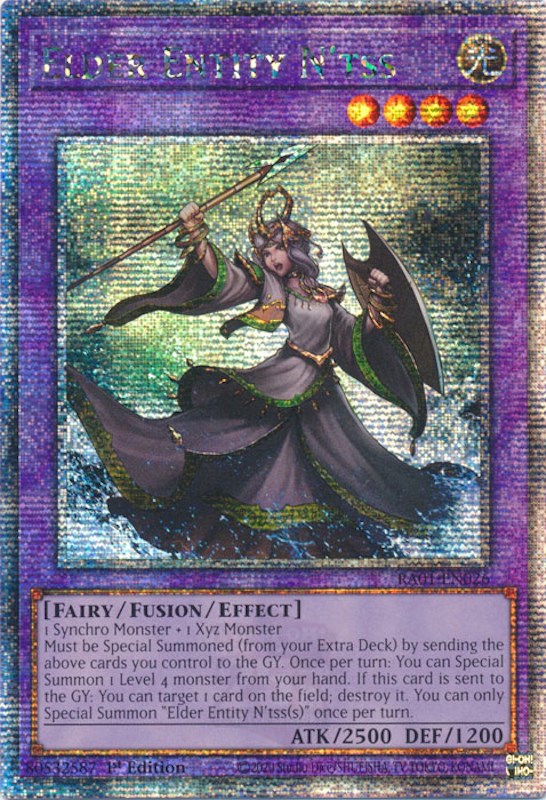 Elder Entity N'tss [RA01-EN026] Quarter Century Secret Rare | The CG Realm