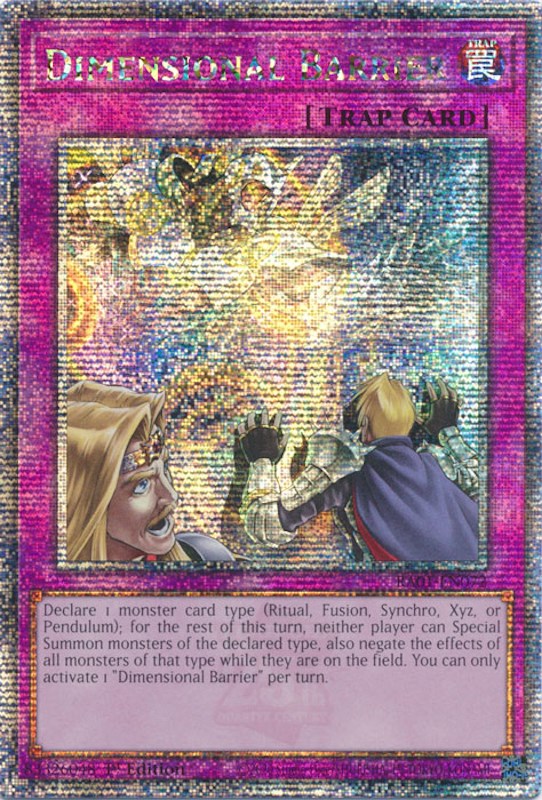 Dimensional Barrier [RA01-EN072] Quarter Century Secret Rare | The CG Realm