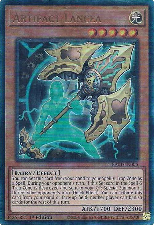 Artifact Lancea [RA01-EN006] Prismatic Ultimate Rare | The CG Realm