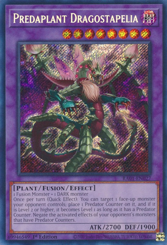 Predaplant Dragostapelia [RA01-EN027] Secret Rare | The CG Realm