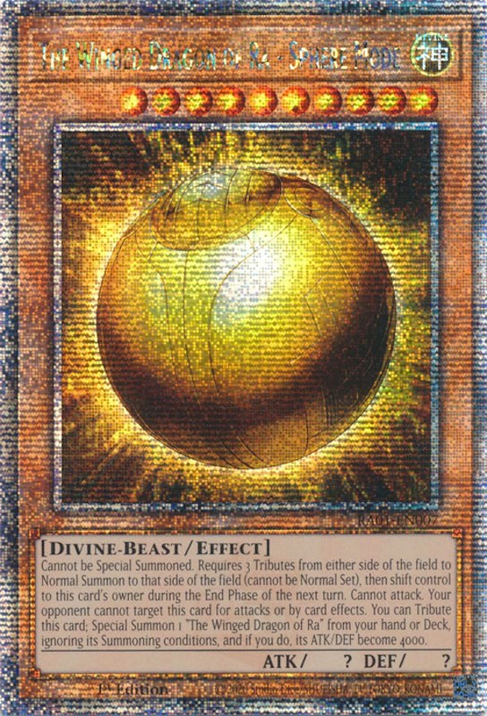 The Winged Dragon of Ra - Sphere Mode [RA01-EN007] Quarter Century Secret Rare | The CG Realm