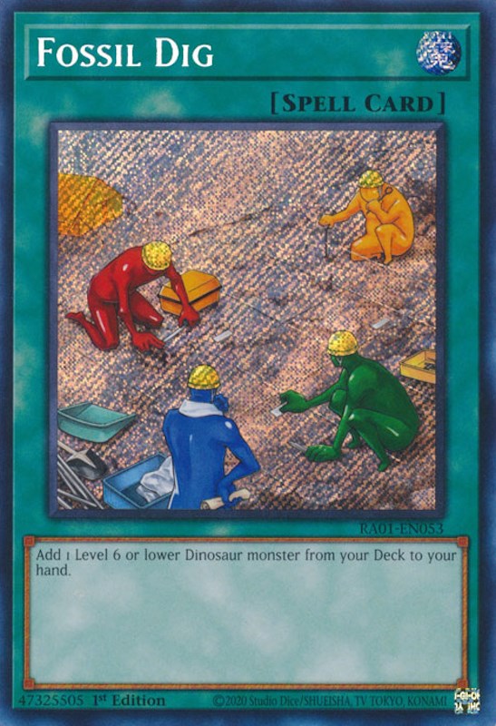 Fossil Dig [RA01-EN053] Secret Rare | The CG Realm