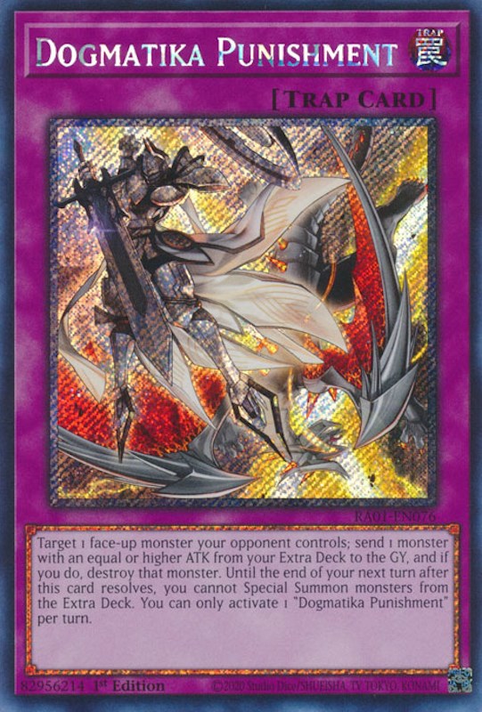 Dogmatika Punishment [RA01-EN076] Platinum Secret Rare | The CG Realm