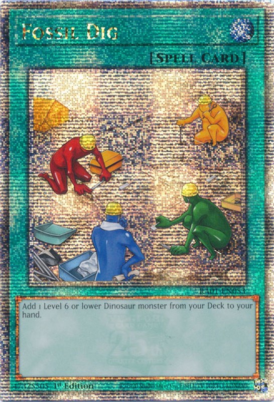 Fossil Dig [RA01-EN053] Quarter Century Secret Rare | The CG Realm