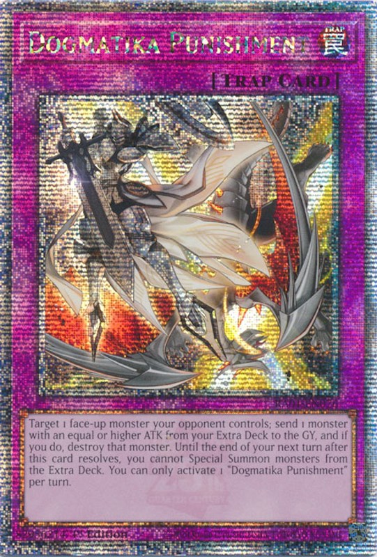 Dogmatika Punishment [RA01-EN076] Quarter Century Secret Rare | The CG Realm