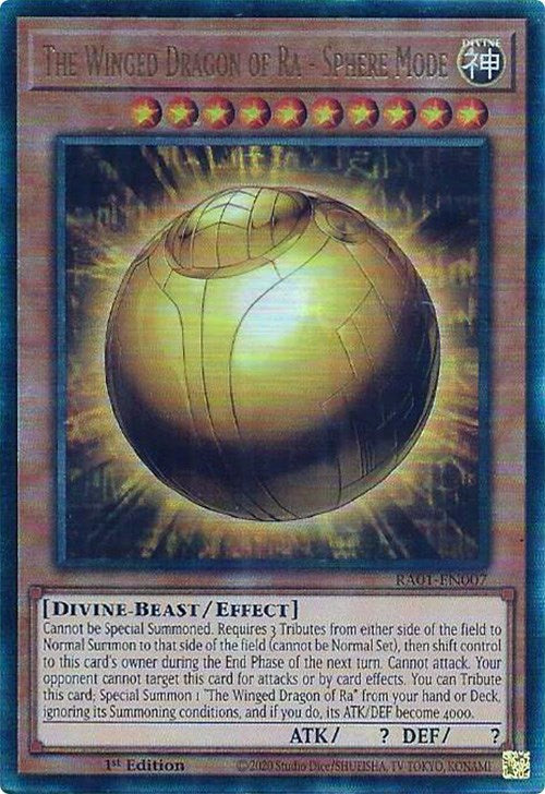 The Winged Dragon of Ra - Sphere Mode [RA01-EN007] Prismatic Ultimate Rare | The CG Realm