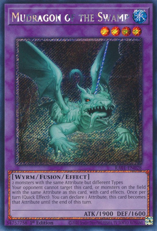 Mudragon of the Swamp [RA01-EN028] Platinum Secret Rare | The CG Realm