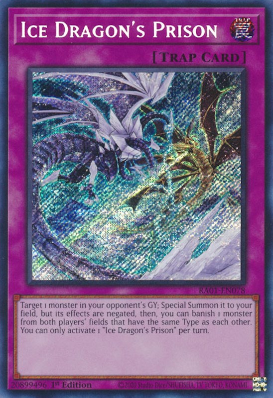 Ice Dragon's Prison [RA01-EN078] Secret Rare | The CG Realm