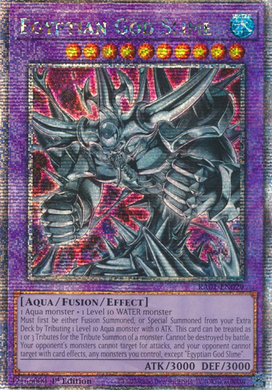 Egyptian God Slime [RA01-EN029] Quarter Century Secret Rare | The CG Realm