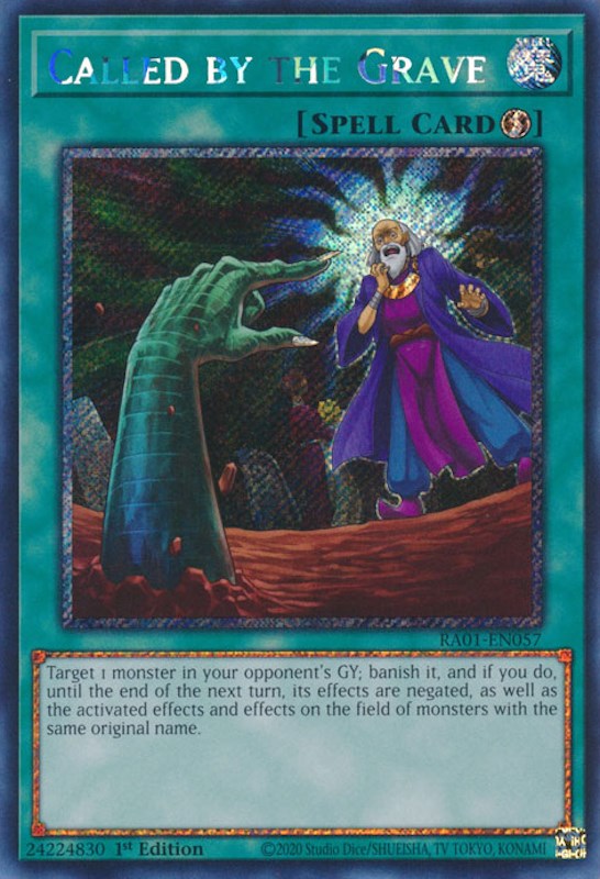 Called by the Grave [RA01-EN057] Platinum Secret Rare | The CG Realm