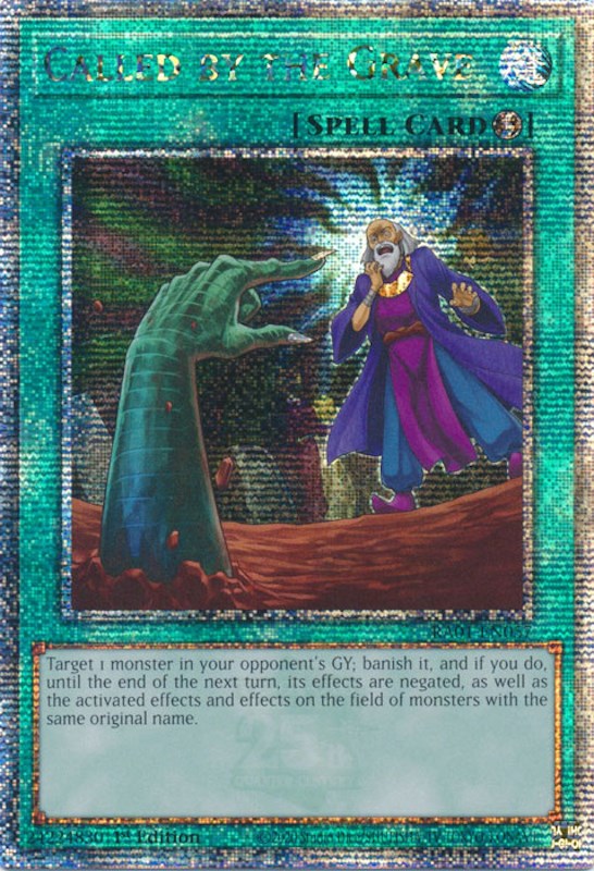 Called by the Grave [RA01-EN057] Quarter Century Secret Rare | The CG Realm