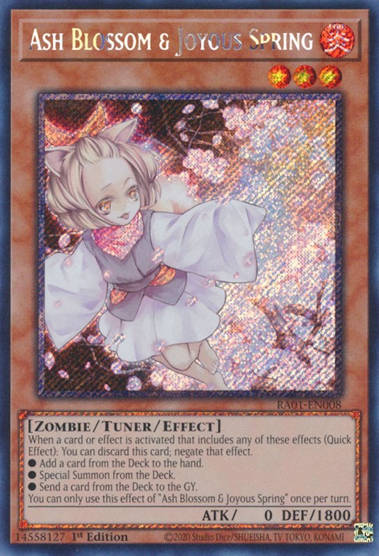 Ash Blossom & Joyous Spring [RA01-EN008] Platinum Secret Rare | The CG Realm