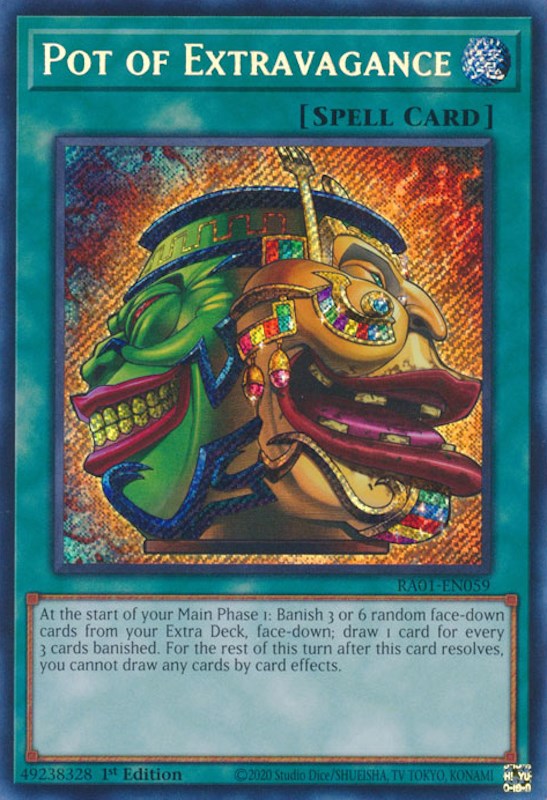 Pot of Extravagance [RA01-EN059] Secret Rare | The CG Realm