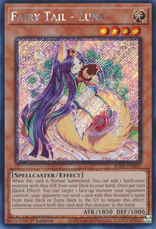 Fairy Tail - Luna [RA01-EN009] Platinum Secret Rare | The CG Realm