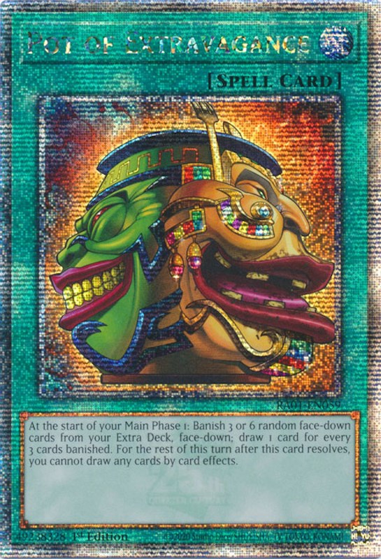 Pot of Extravagance [RA01-EN059] Quarter Century Secret Rare | The CG Realm